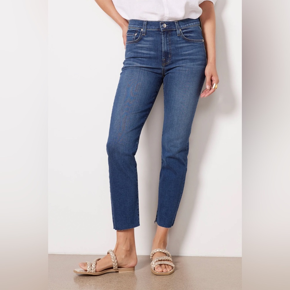 Edwin “Bree” Straight Denim Jeans, Color: Deja Blue, Size 26